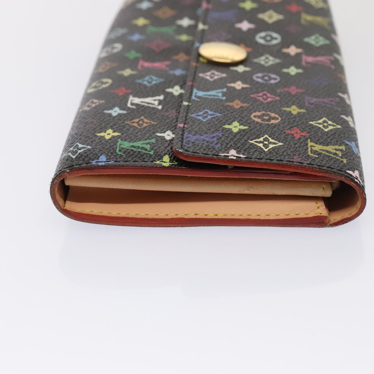 LOUIS VUITTON Multicolor Pochette Porte Monnaie Credit Black M60005 90393