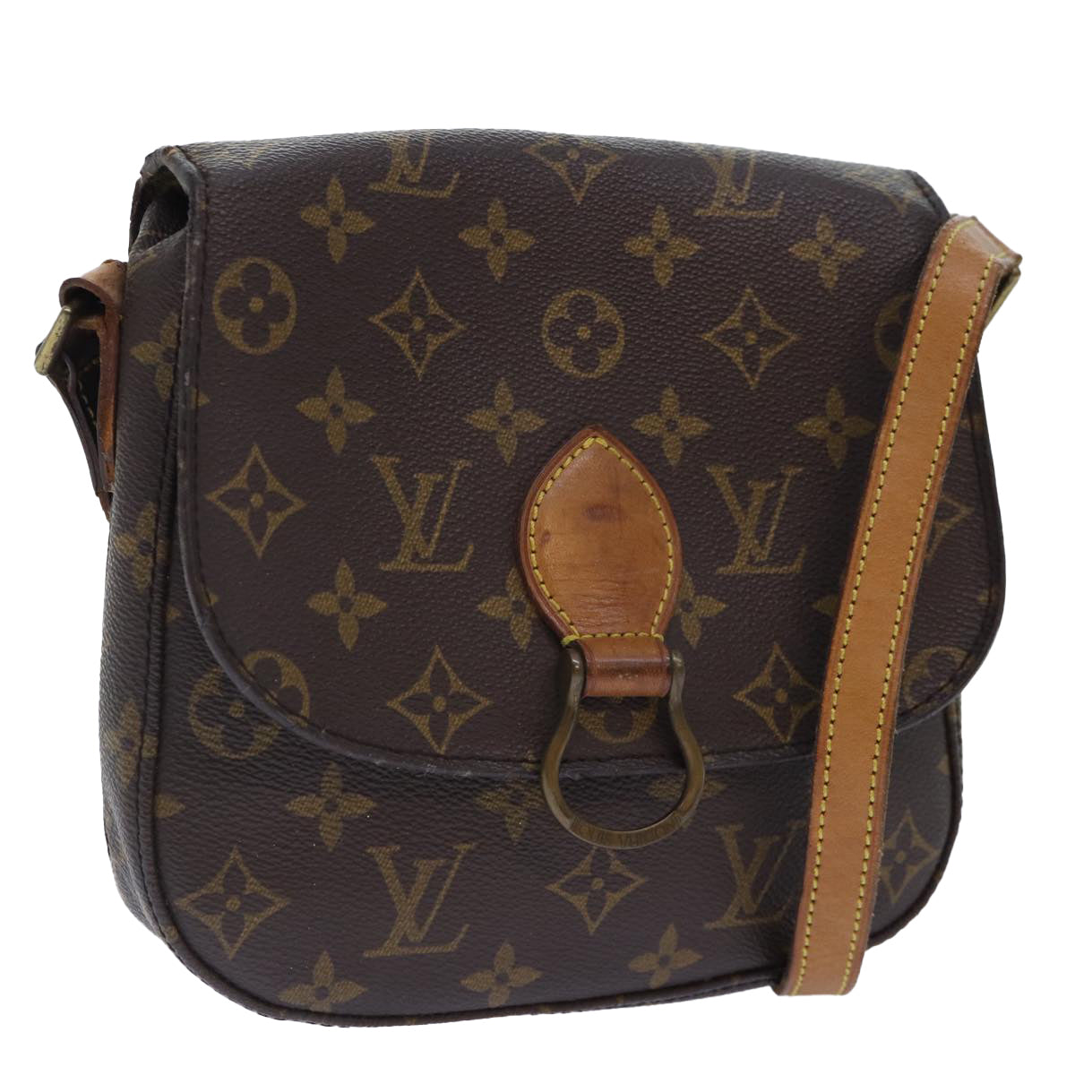 LOUIS VUITTON Monogram Saint Cloud MM Shoulder Bag M51243 LV 90396