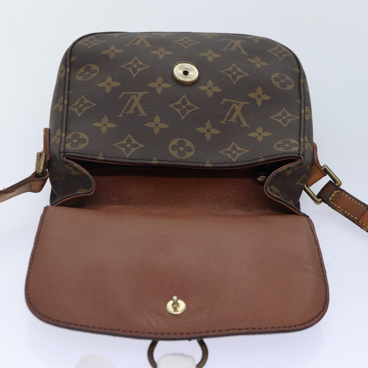 LOUIS VUITTON Monogram Saint Cloud MM Shoulder Bag M51243 LV 90396