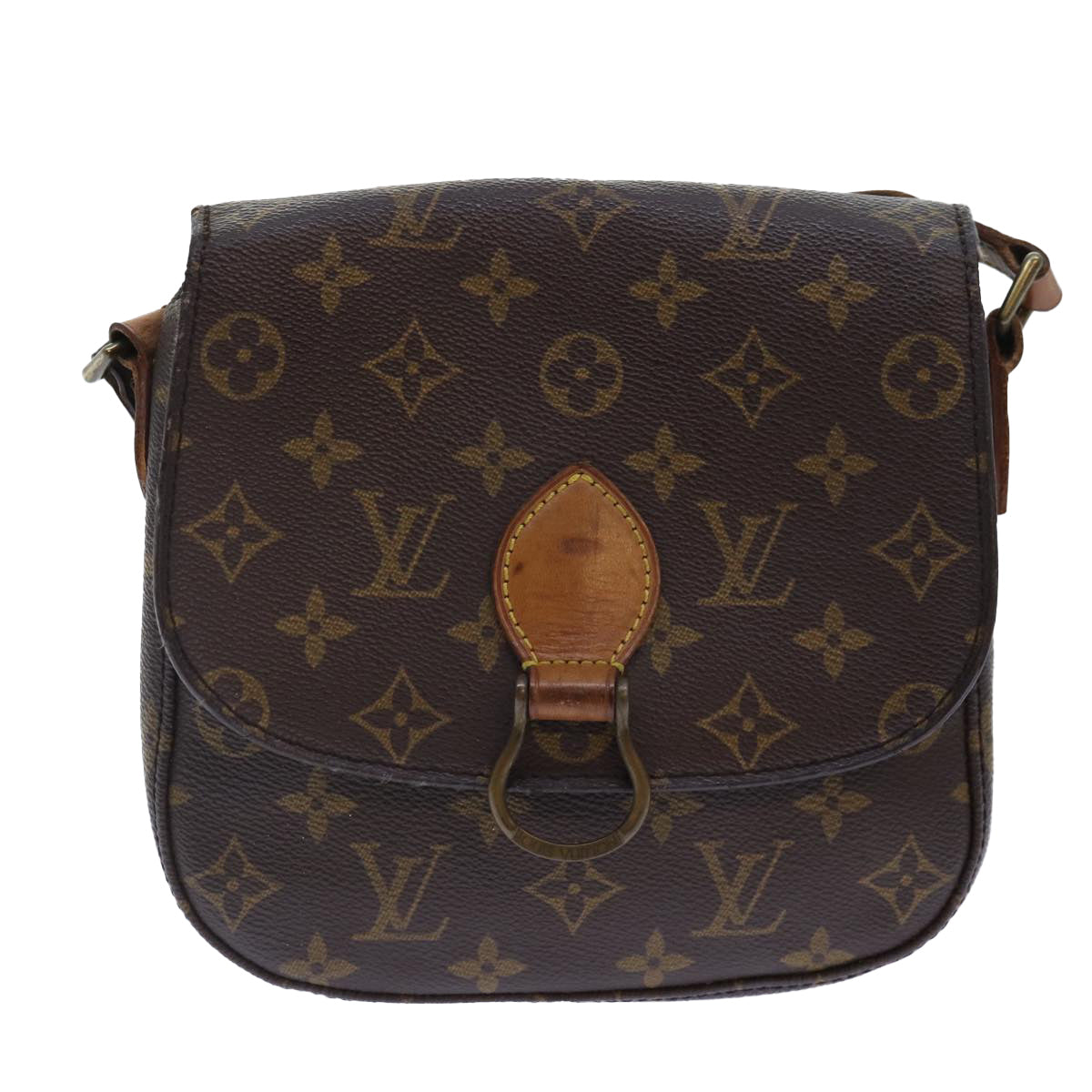 LOUIS VUITTON Monogram Saint Cloud MM Shoulder Bag M51243 LV 90396