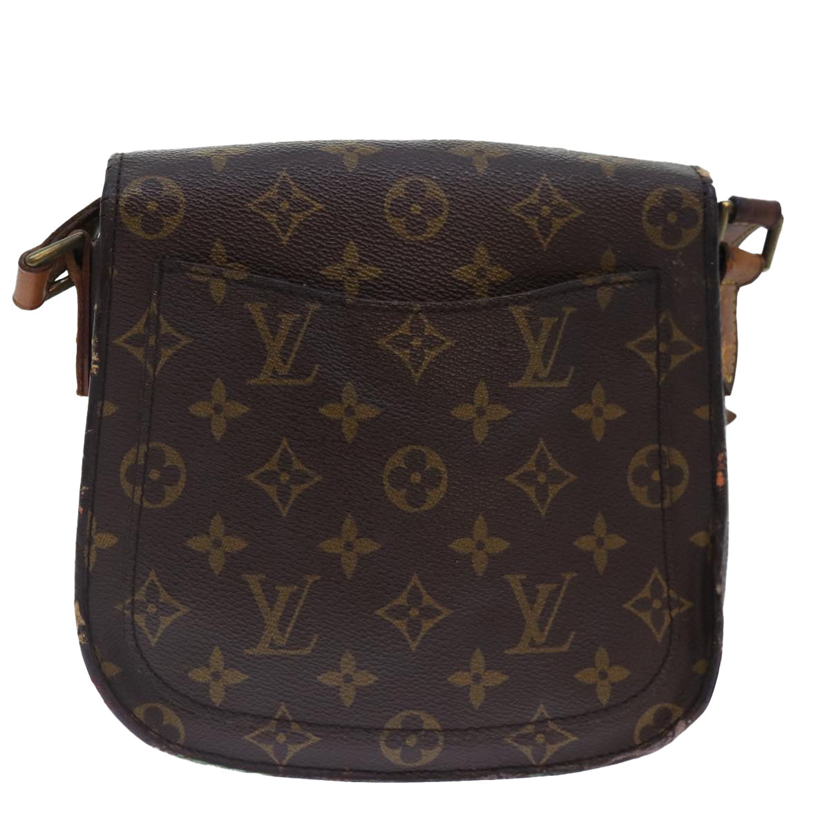 LOUIS VUITTON Monogram Saint Cloud MM Shoulder Bag M51243 LV 90396