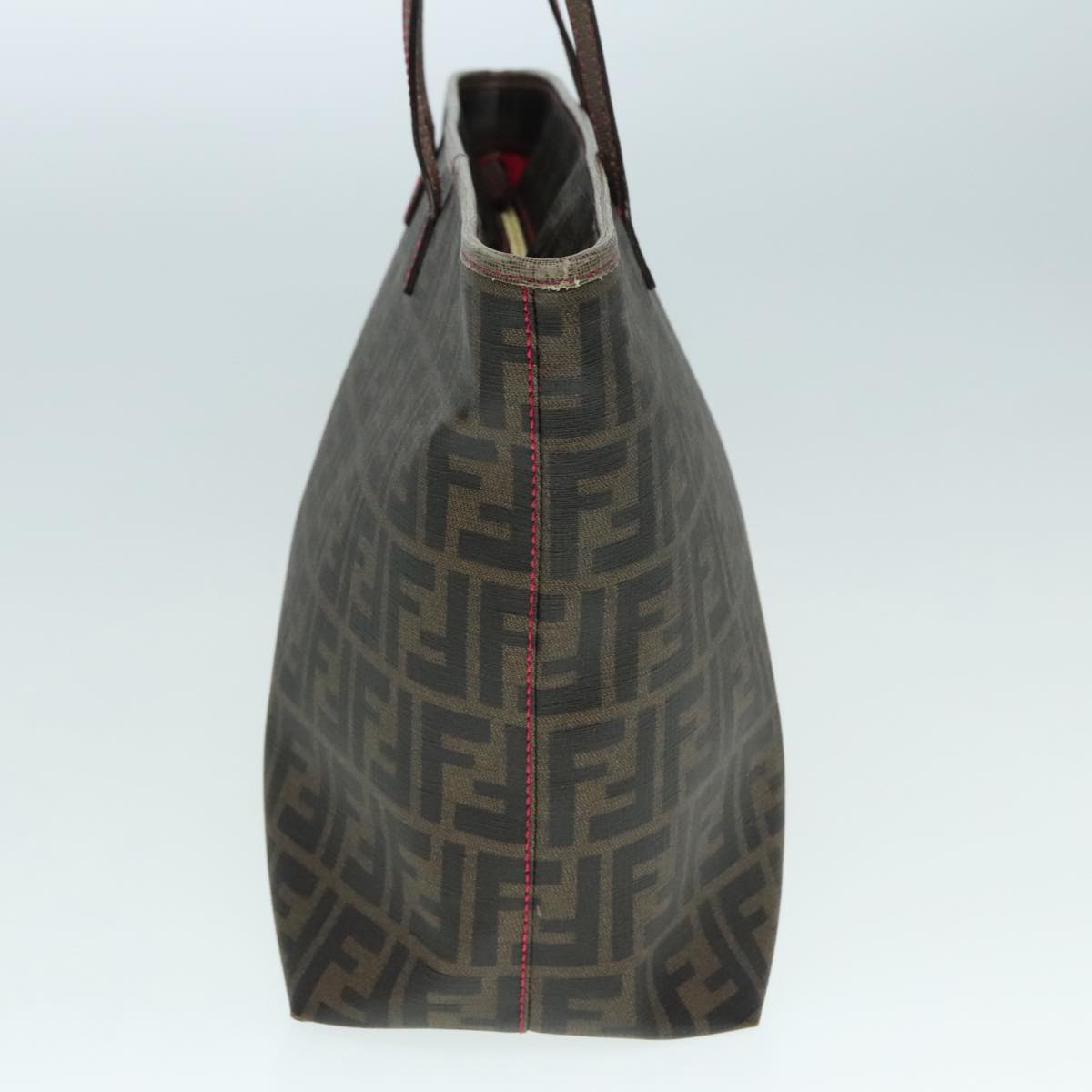 Luxury Fendi Zucca Canvas Tote Bag Brown Black gold90403