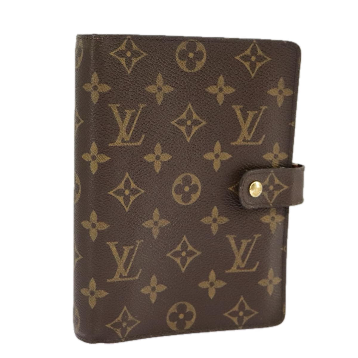 LOUIS VUITTON Monogram Agenda MM Day Planner Cover R20105 LV 90455