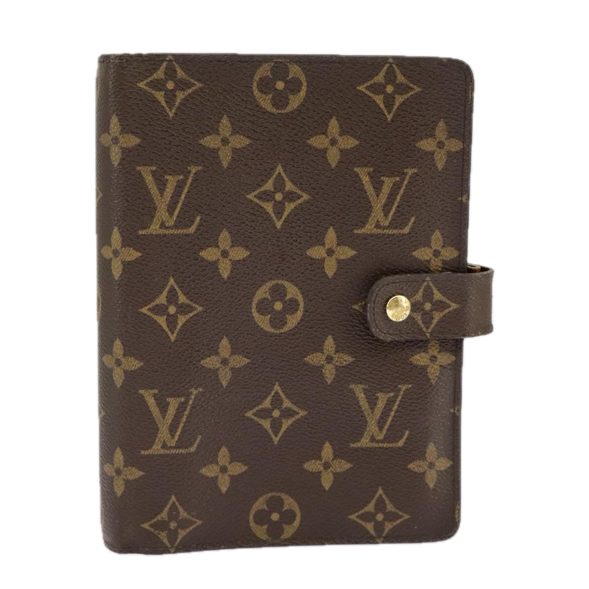LOUIS VUITTON Monogram Agenda MM Day Planner Cover R20105 LV 90455