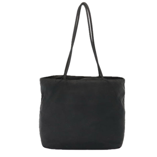 Luxury Prada Tote Bag Nylon Black Silver  90581