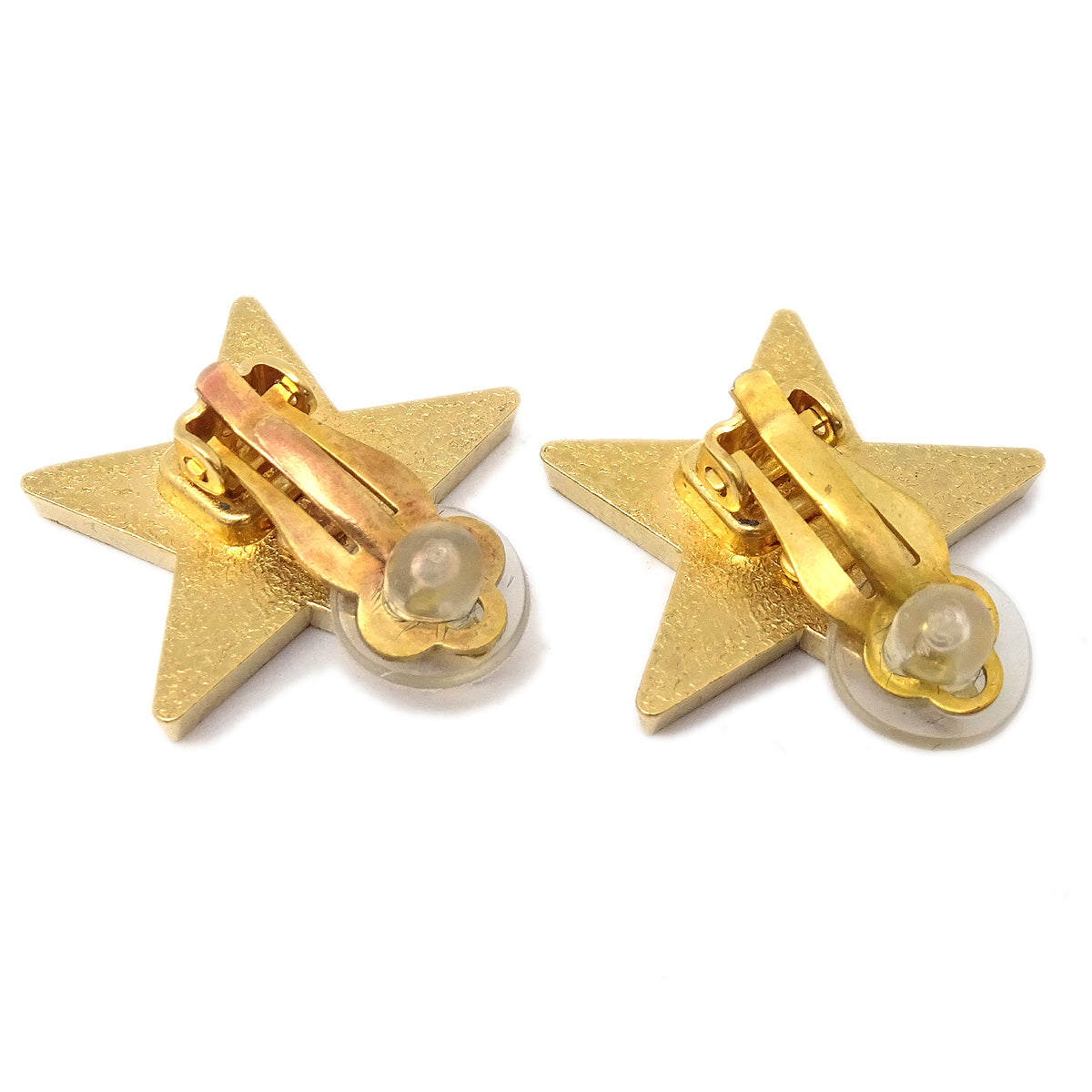 Luxury Chanel Star Earrings Clip-On Orange 01P