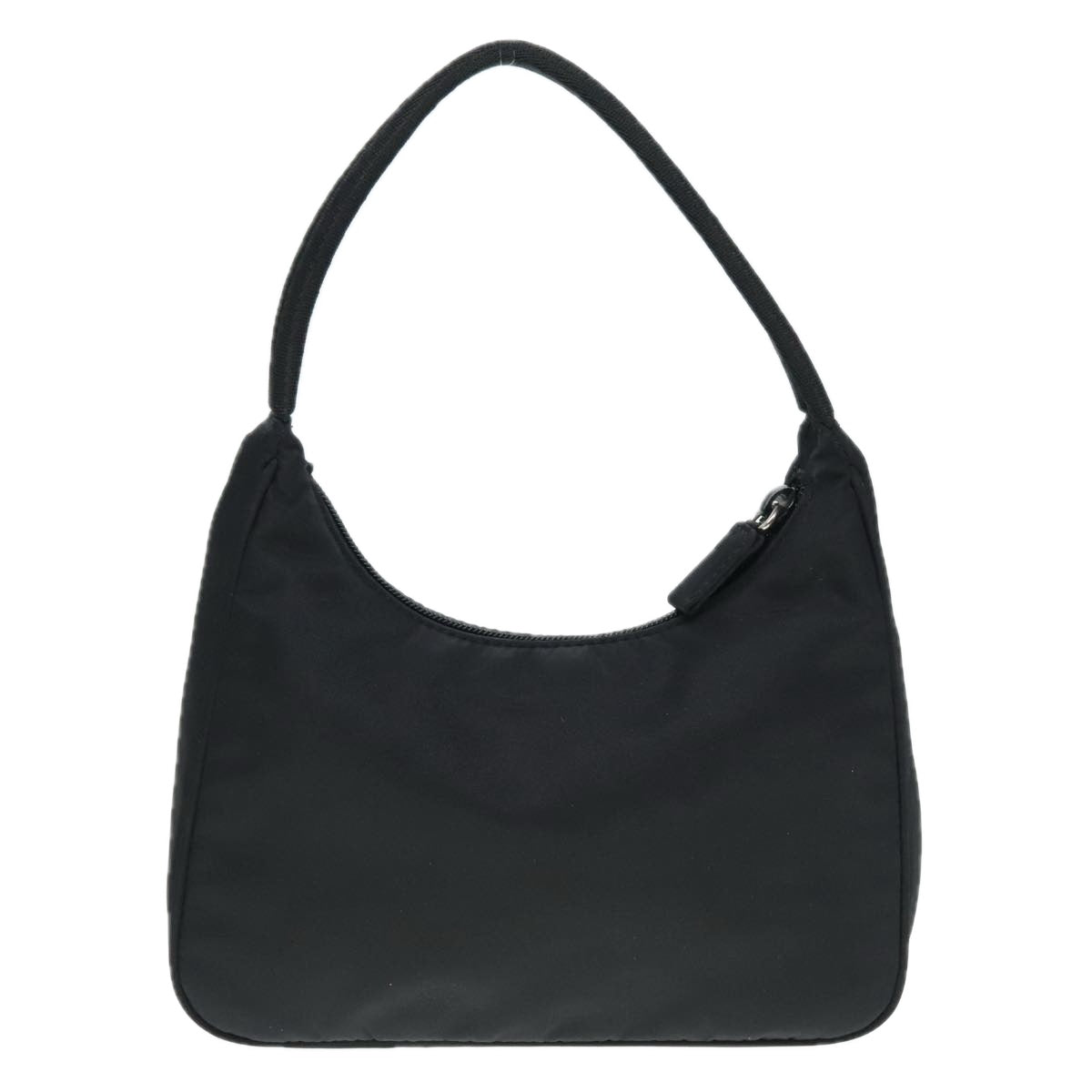 Luxury Prada Hand Bag Nylon Black Silver  90614