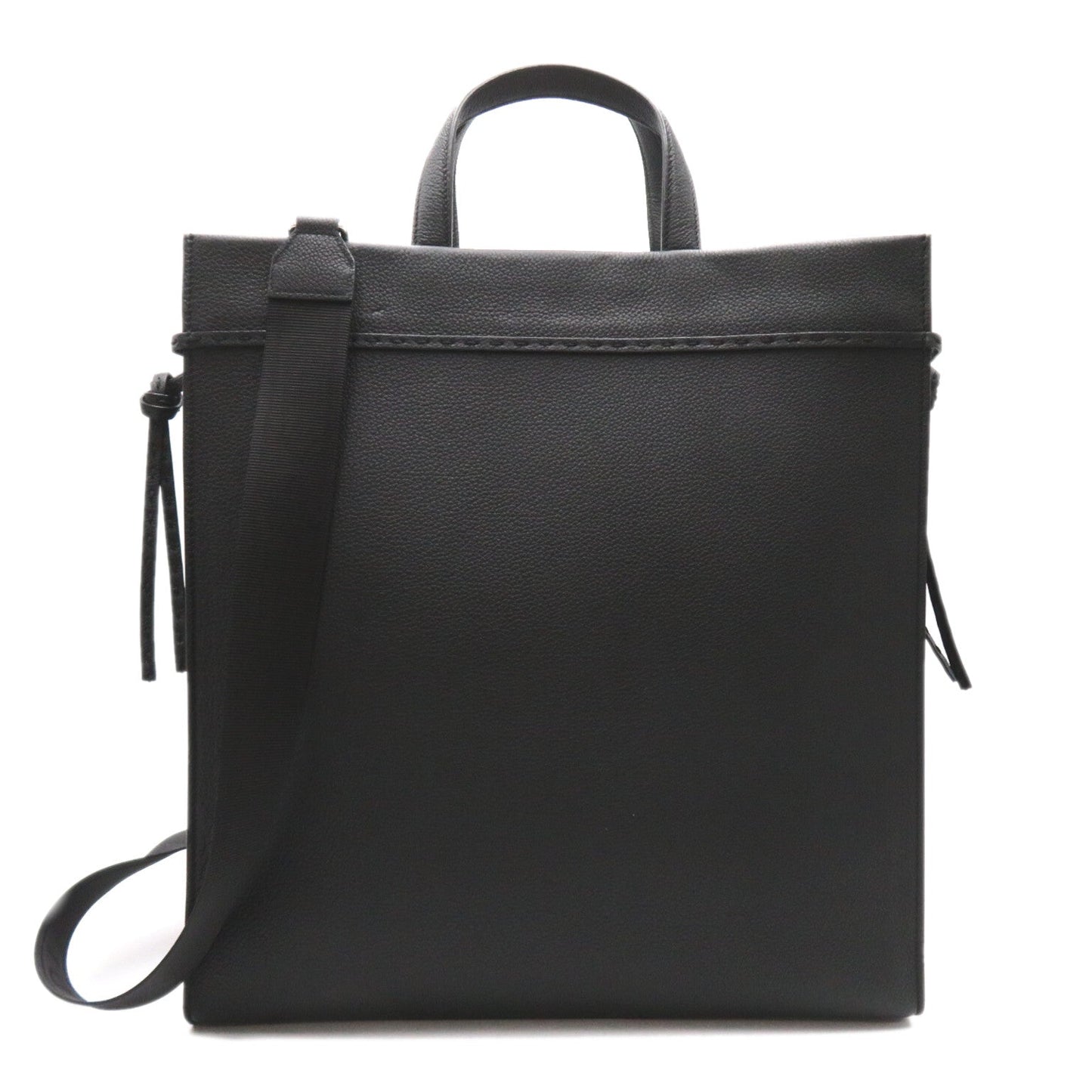 Luxury Fendi 2Way Tote Handbag Tote bag Leather Black