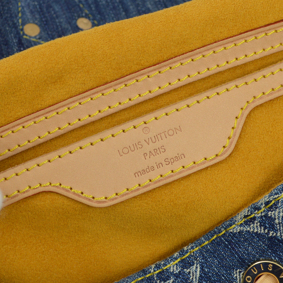 Louis Vuitton 2006 Sac a Dos GM Monogram Denim Blue M95056