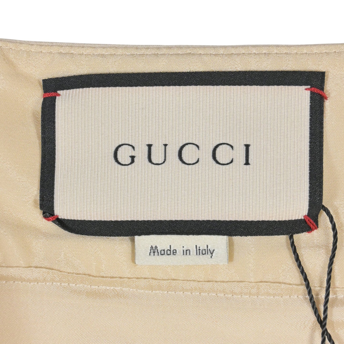 Gucci GG Buckle Knee-Length Skirt in White Wool