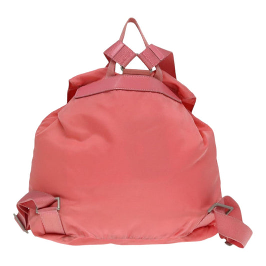 Luxury Prada Backpack Nylon Pink Silver  90750
