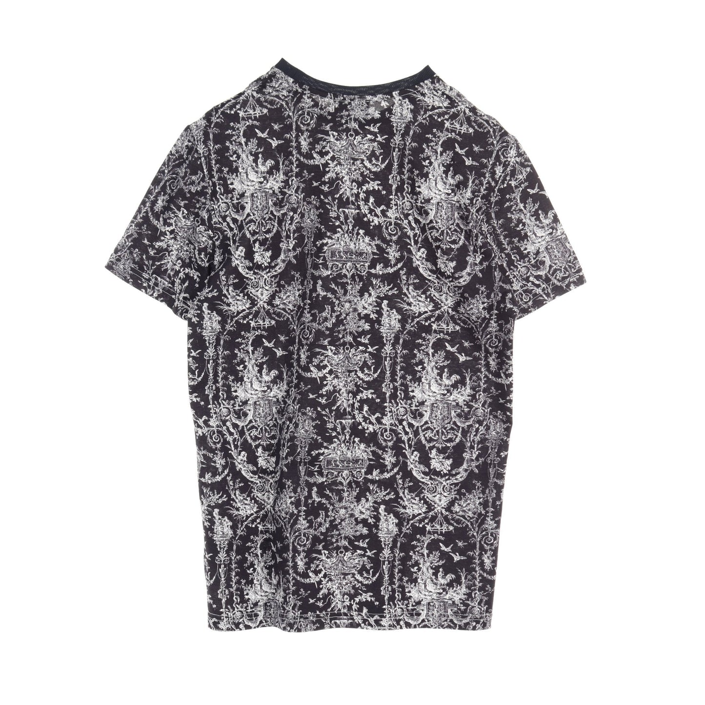 Luxury DiorT-shirt Crew neck All-over pattern Cotton Navy White