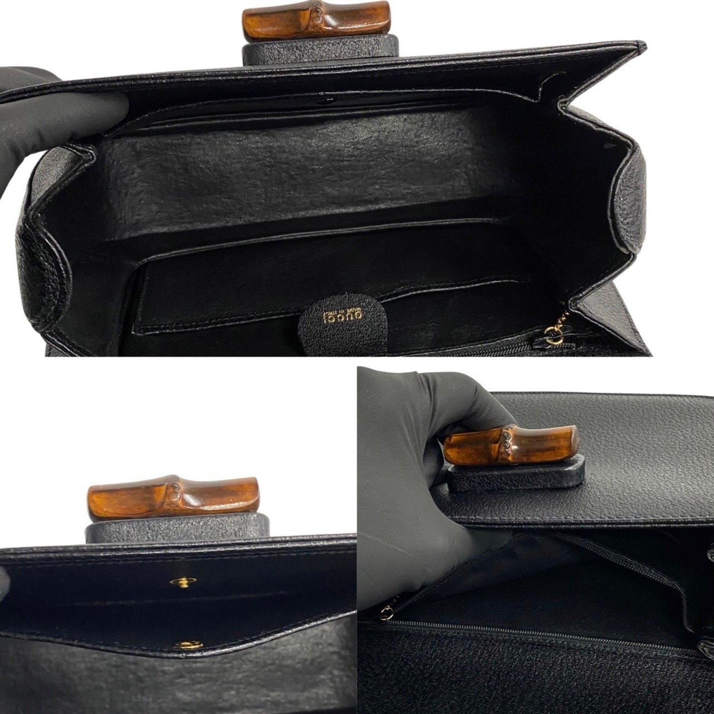 Gucci Bamboo  Leather Shoulder Bag ()