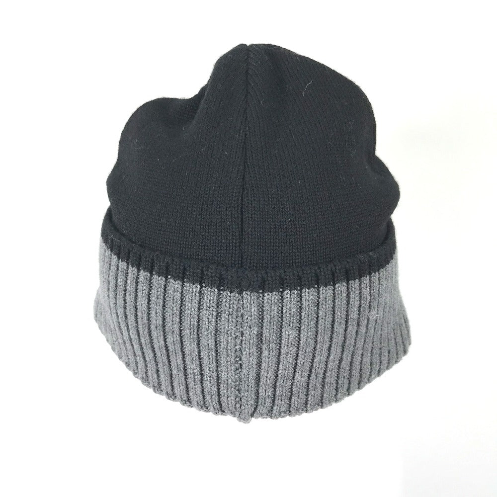 LOUIS VUITTON Knit hat M71237 wool black beanie hat knit hat knit cap logo Bonnet Louis