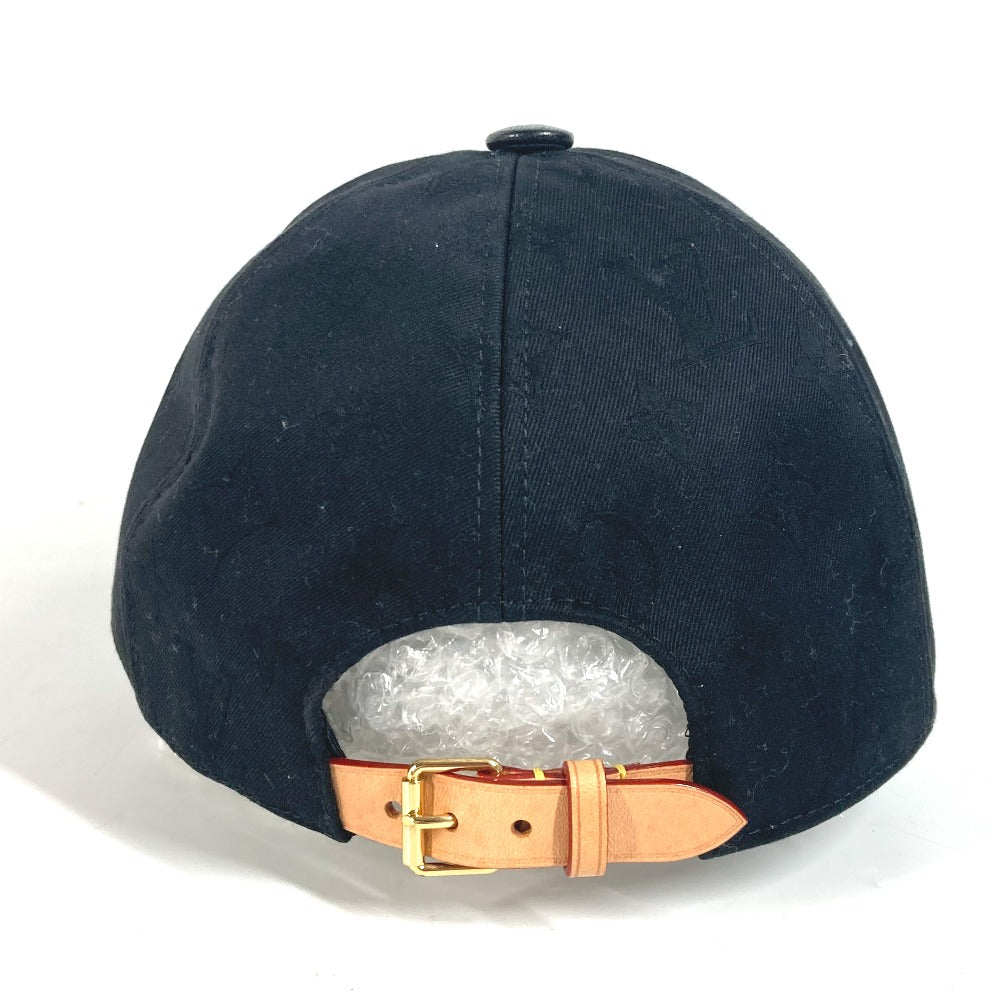LOUIS VUITTON cap M7088L Cotton, Leather black Monogram Cap/LV First L