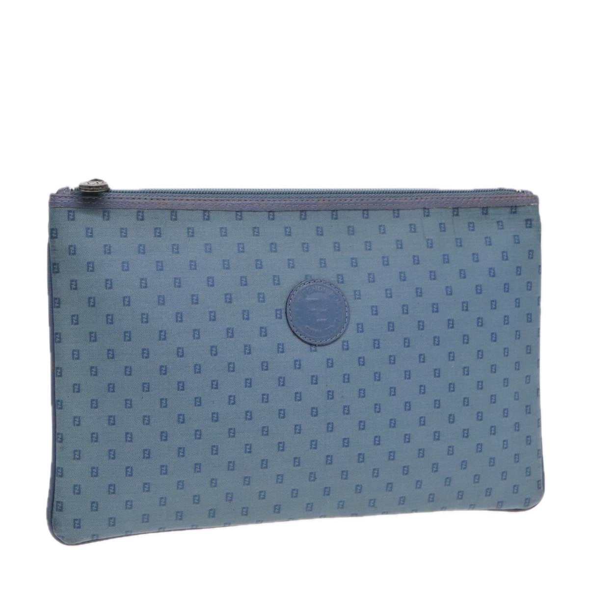Luxury Fendi Clutch Bag PVCCanvas Blue90806