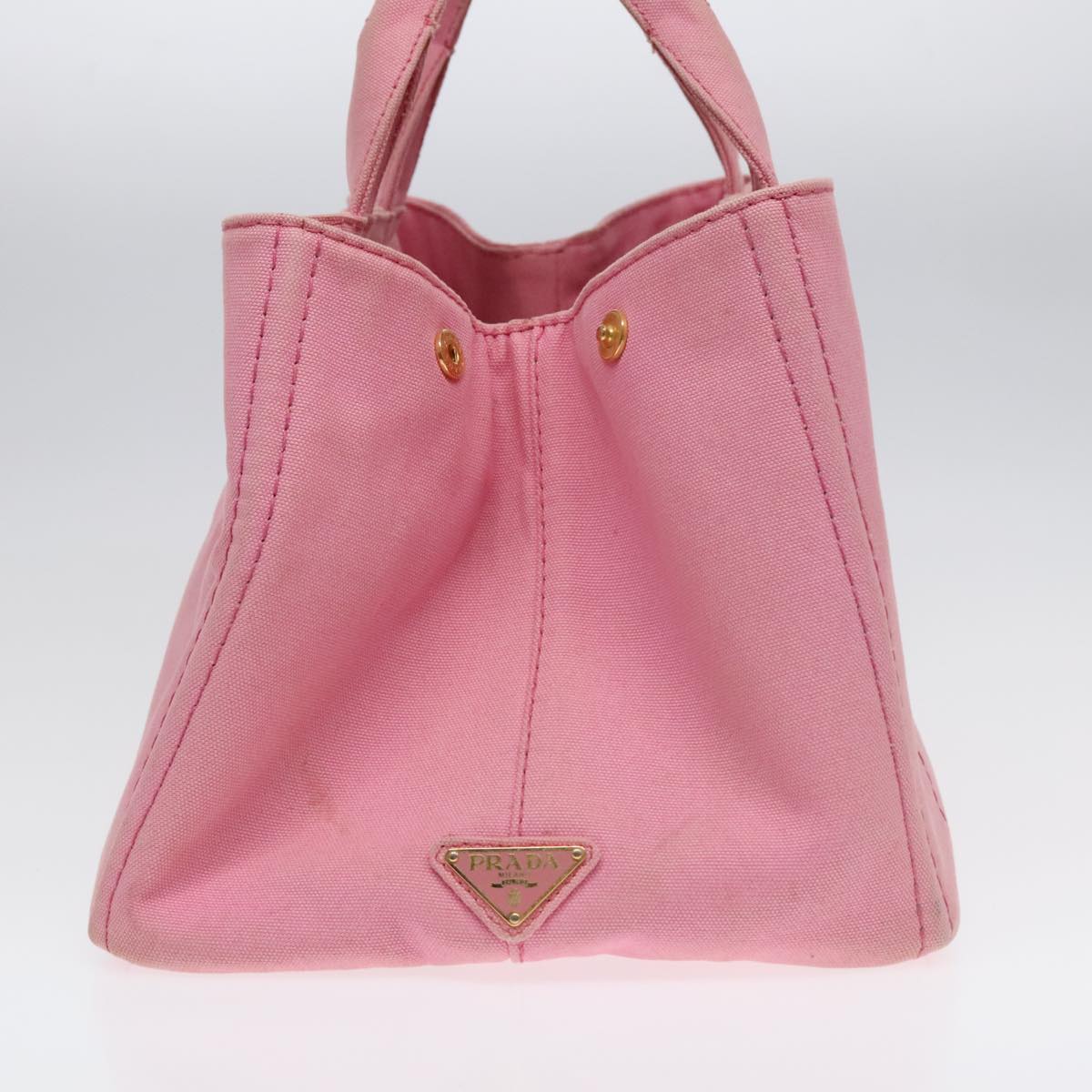 Luxury Prada Canapa GM Tote Bag Denim Pink Gold  90815