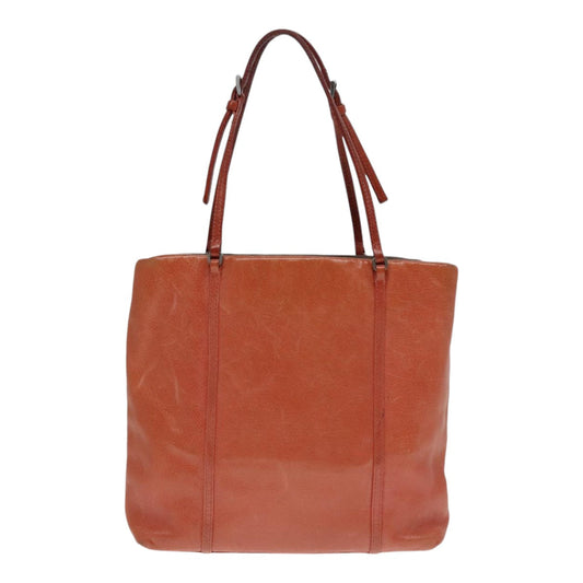 Luxury Prada Hand Bag Leather Orange  90858