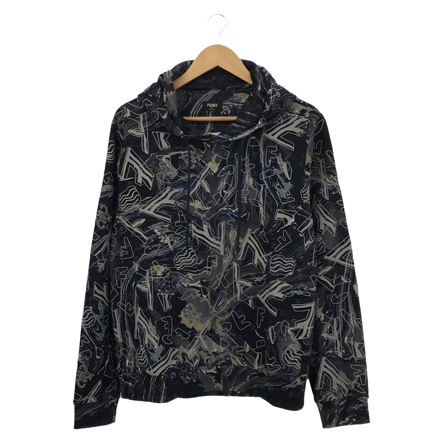 Luxury Fendi Parker Parker Cotton Blue