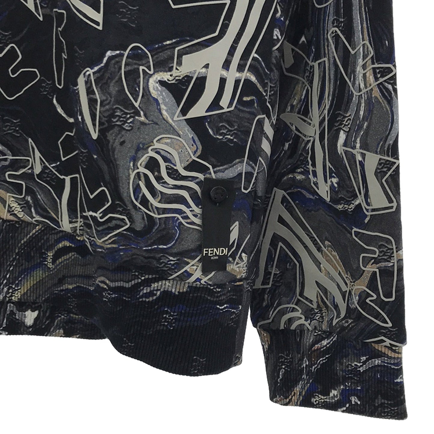 Luxury Fendi Parker Parker Cotton Blue