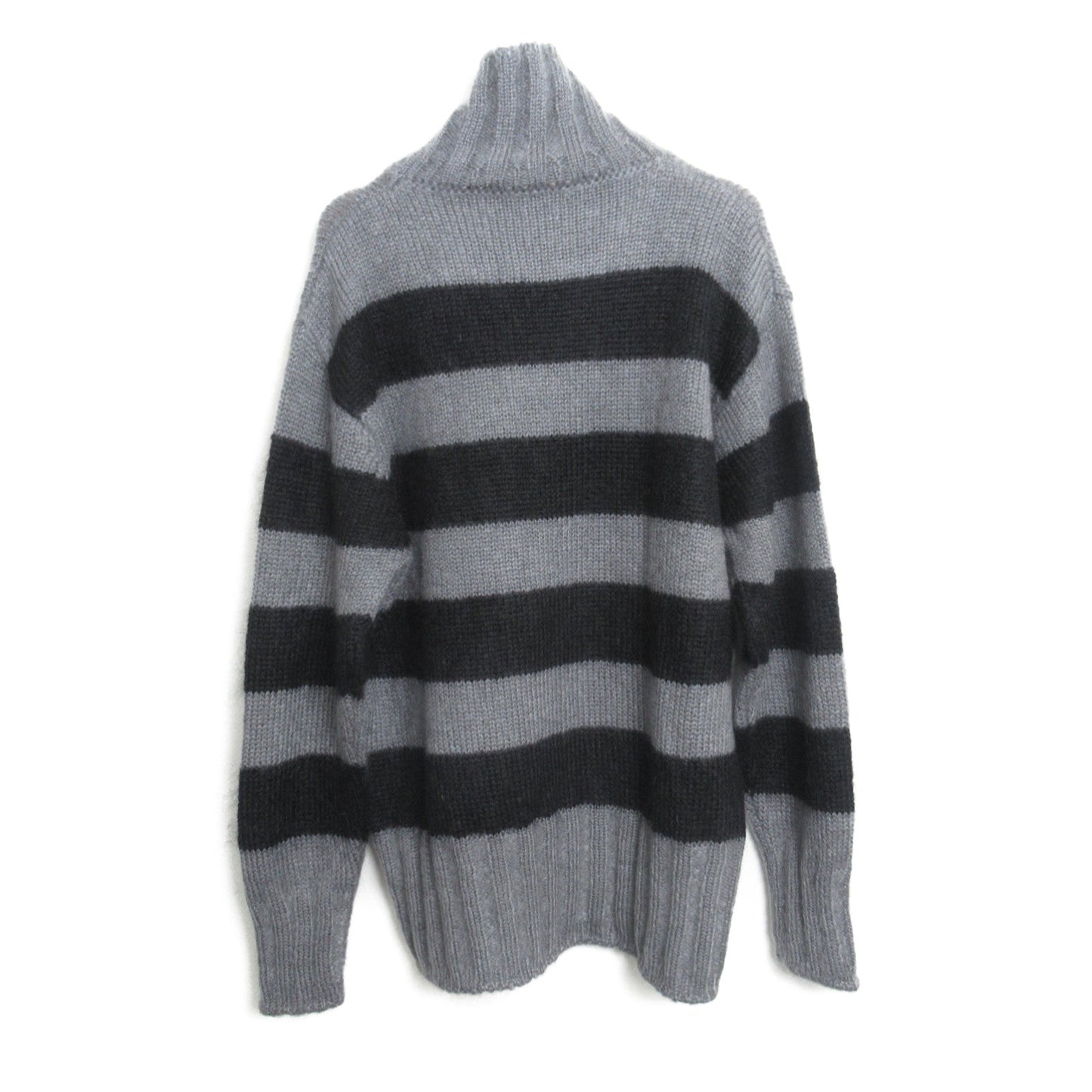 Luxury Fendi Turtle Knit Knit Others Mohair Gray Black