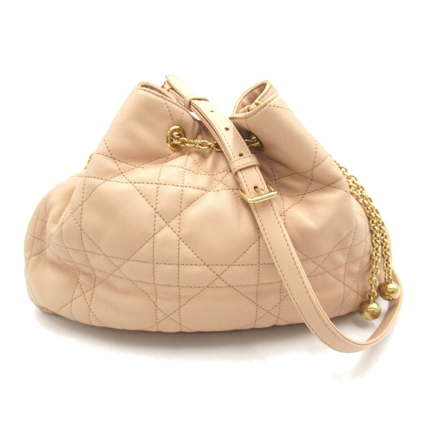Luxury DiorAmmi Shoulder bag Shoulder bag Lambskin (sheepskin) Beige