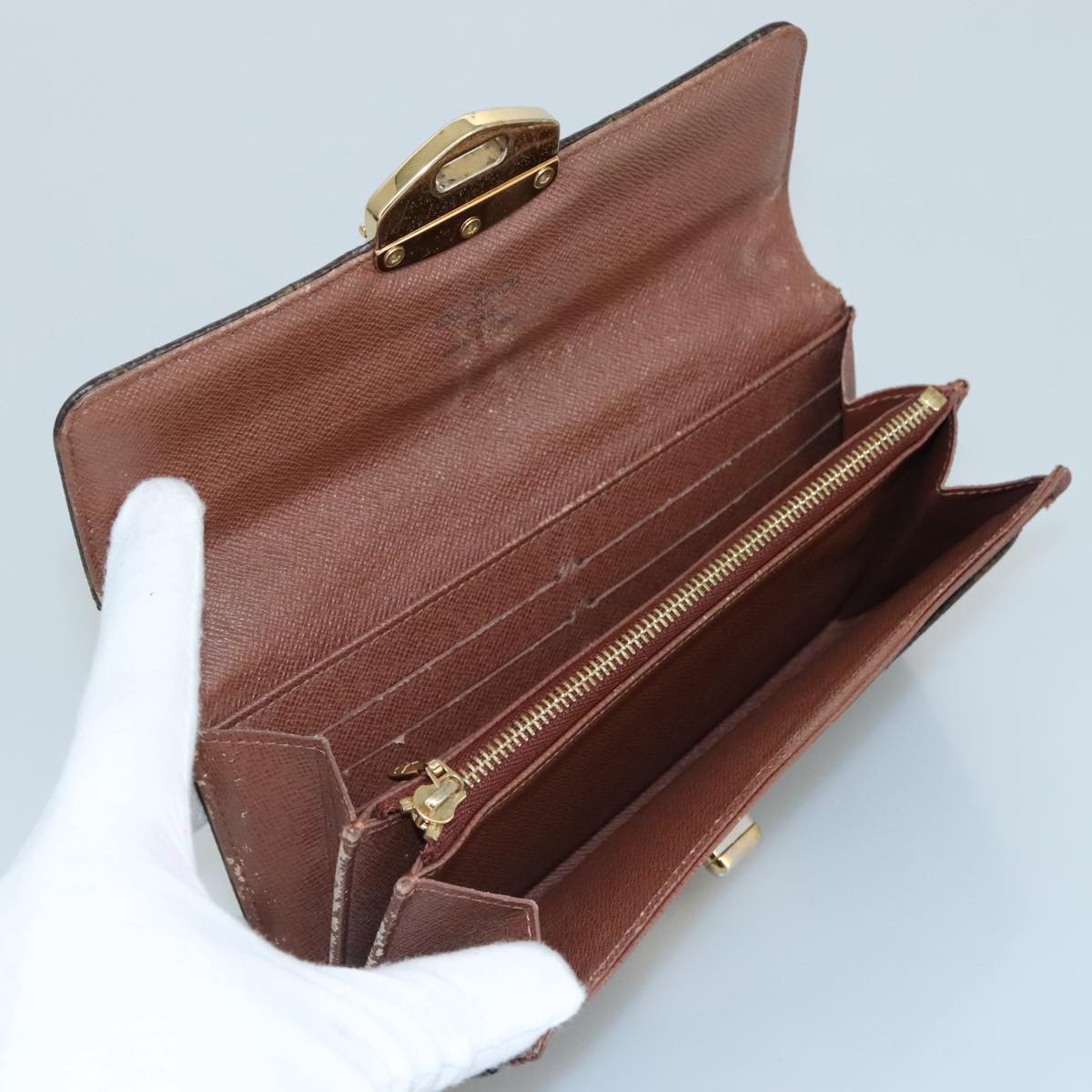 LOUIS VUITTON Monogram Etoile Portefeiulle Sarah Long Wallet M66556 90921