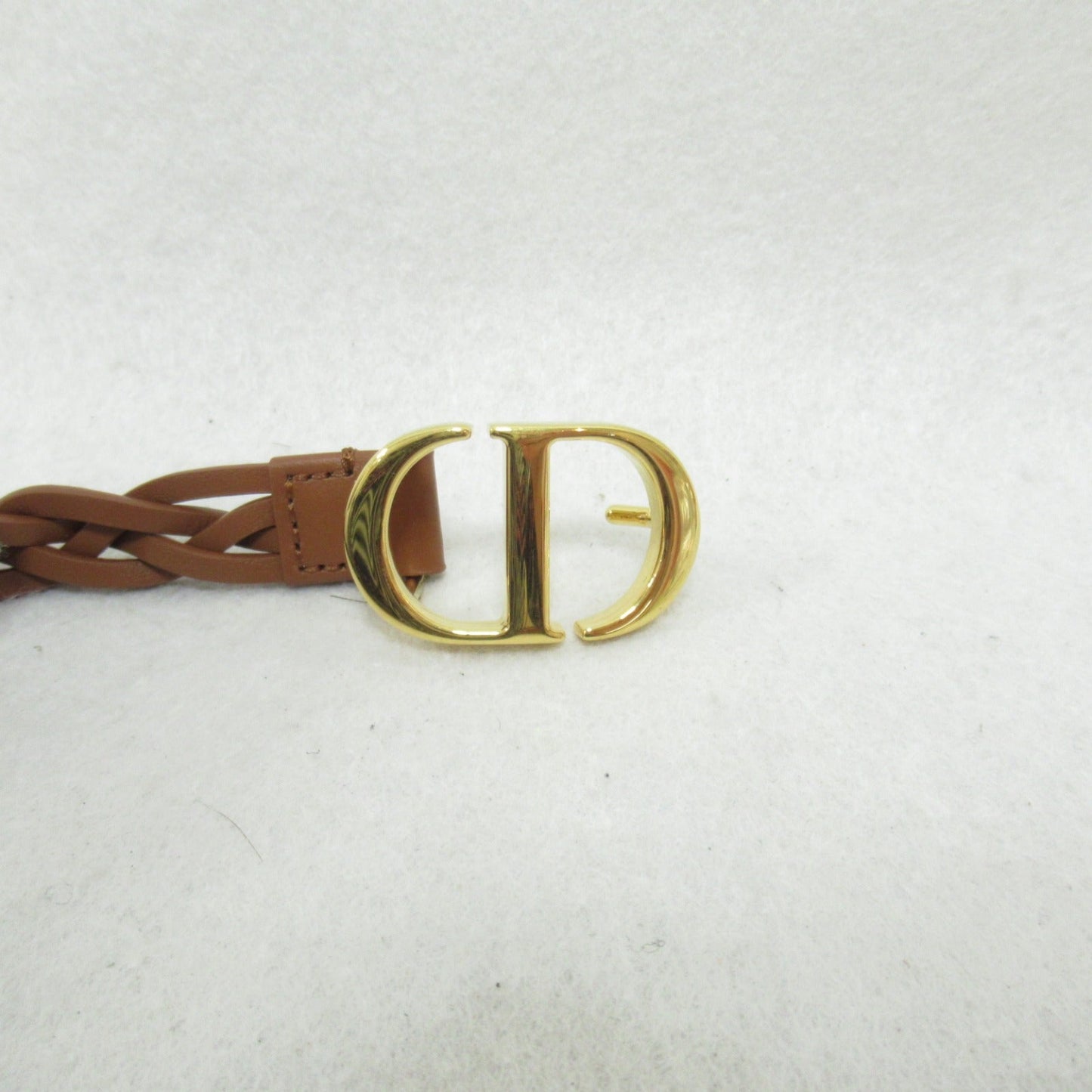 Luxury DiorMesh Double Belt Belt Calfskin (cowhide) Brown