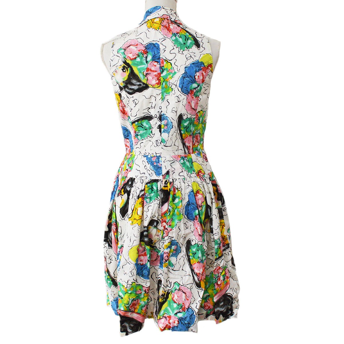 Luxury Chanel 1995 CC buttons logo-print shirtdress #42