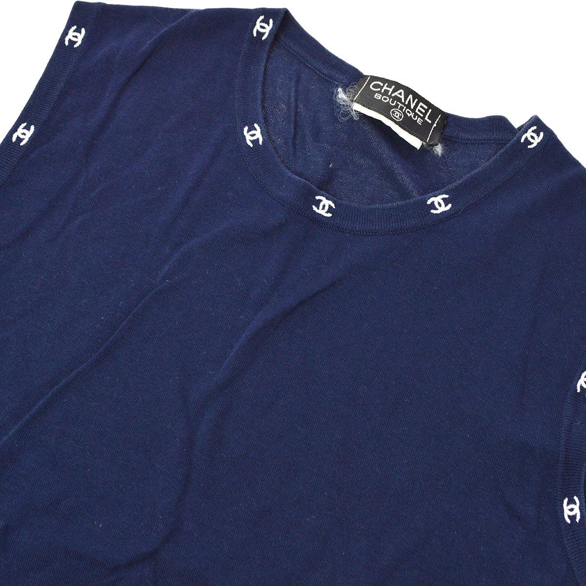 Luxury Chanel CC embroidery knitted top #40
