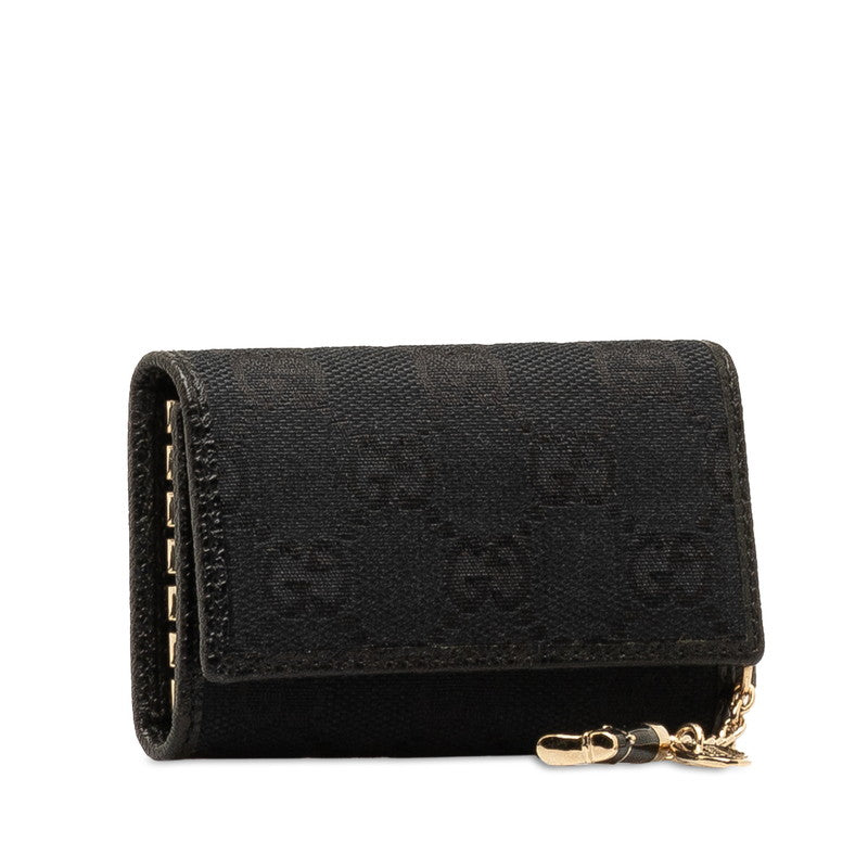Luxury Gucci Trending 2025 GG Canvas Leather Key Case 6 Hooks