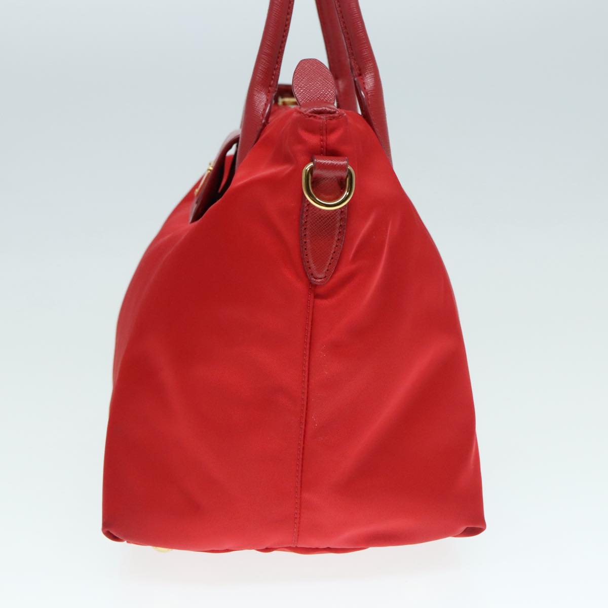 Luxury Prada Hand Bag Nylon Red  91016