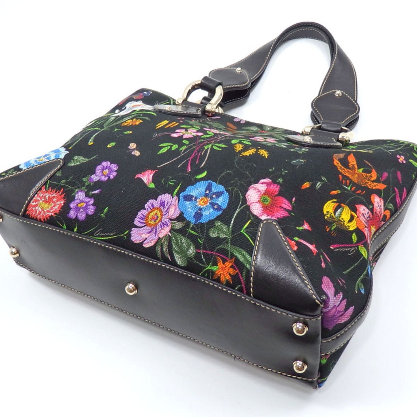 Gucci Floral  Canvas Tote Bag