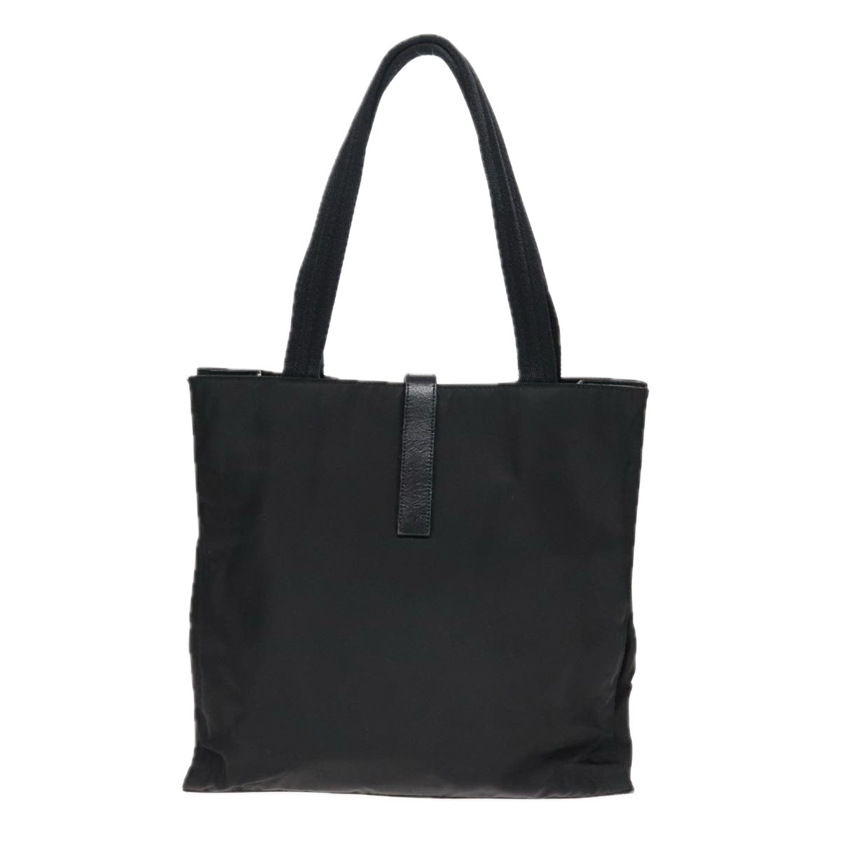 Luxury Prada Tote Bag Nylon Black Silver  91238