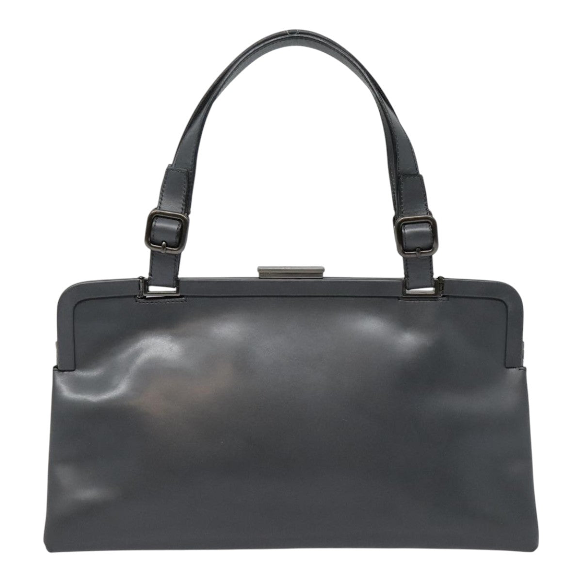Luxury Prada Hand Bag Leather Gray  91243