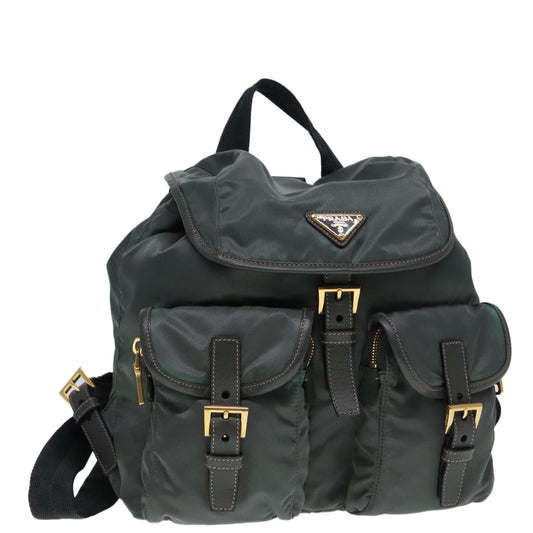 Luxury Prada Backpack Nylon Gray Silver  91247