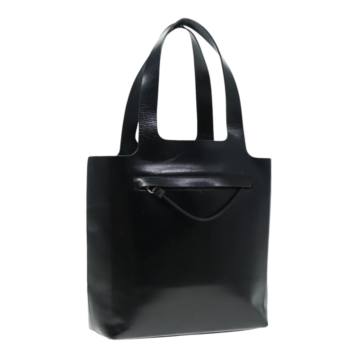 Luxury Prada Tote Bag Leather Black Silver  91249