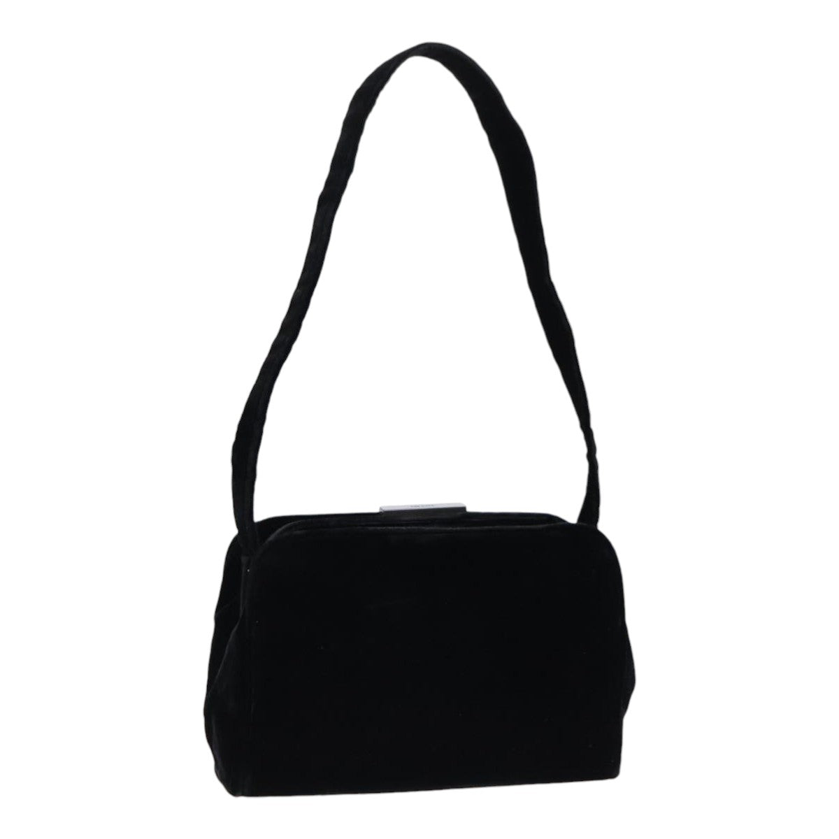 Luxury Prada Shoulder Bag Velor Black  91256