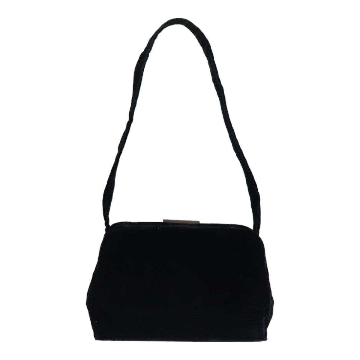 Luxury Prada Shoulder Bag Velor Black  91256
