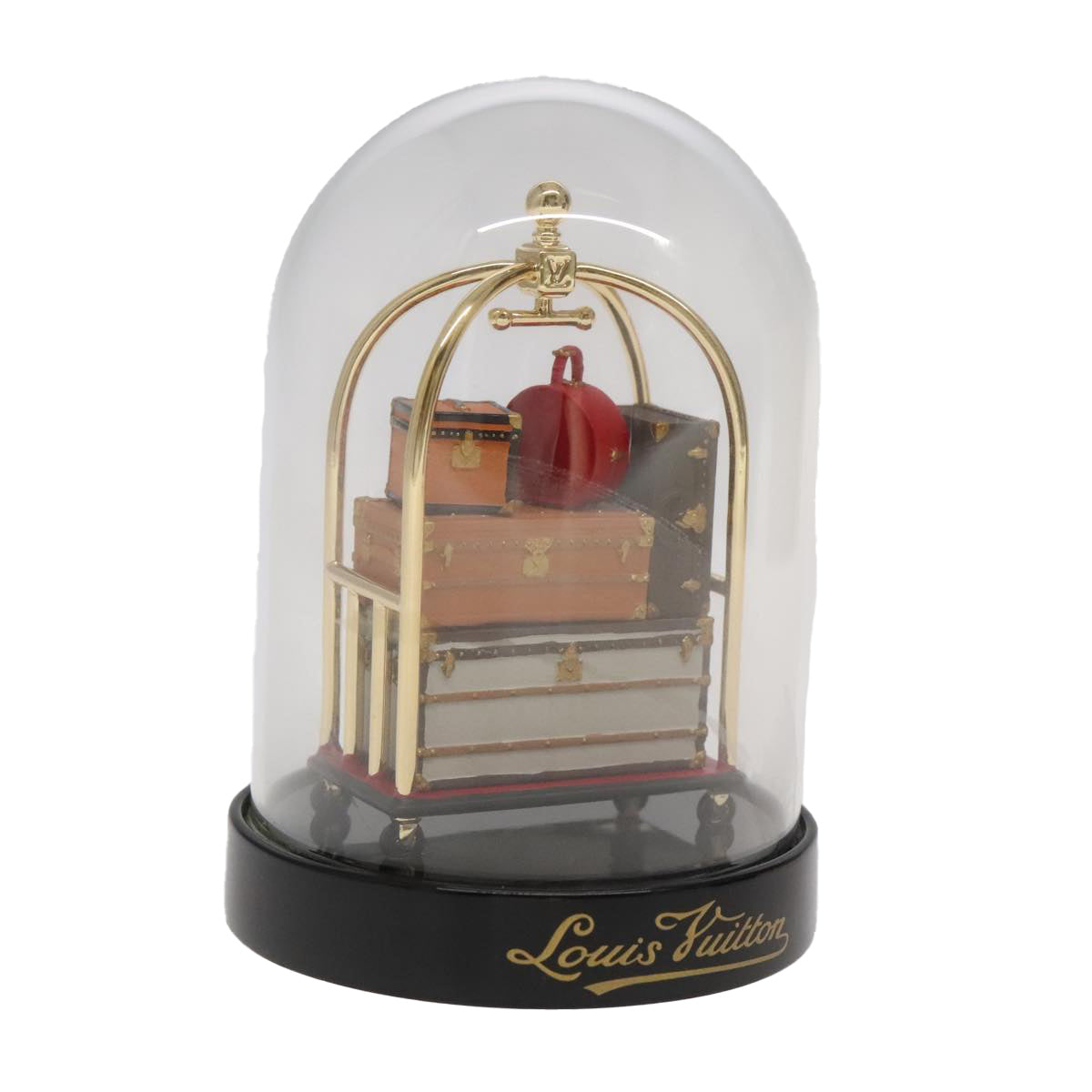 LOUIS VUITTON Hotel Trolley Snow Globe Clear M99407 LV 91319