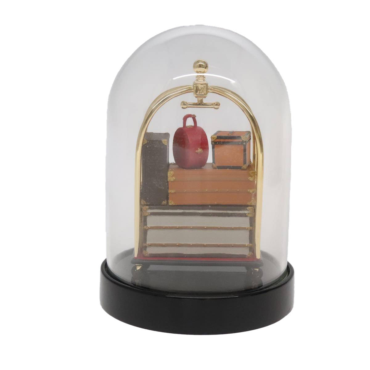 LOUIS VUITTON Hotel Trolley Snow Globe Clear M99407 LV 91319