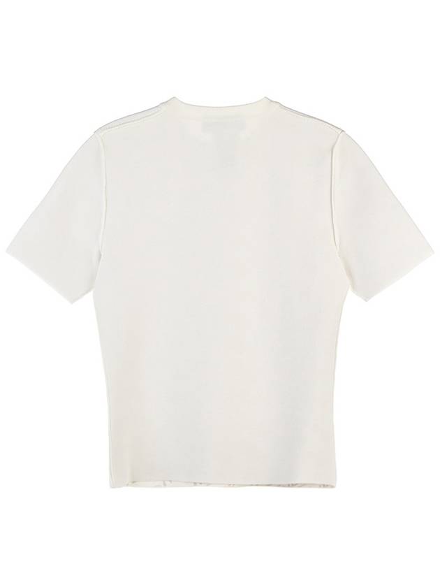 Luxury Fendi Knit Short Sleeve T-Shirt White