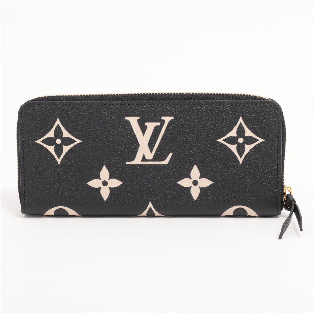 Louis Vuitton bicolor monogram implant Portfolio Clemence M82338 Noneir round zip wallet  reaction