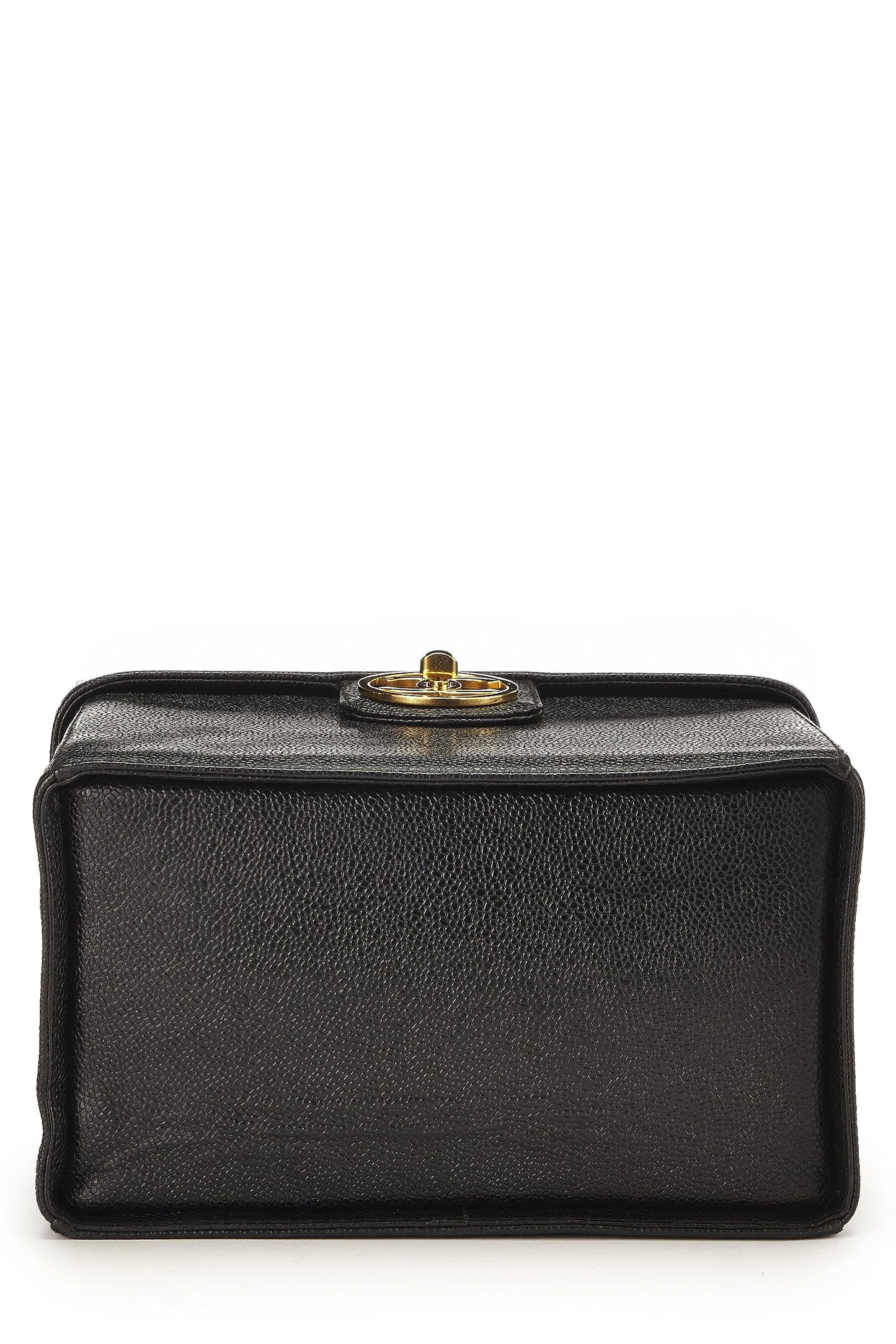 Chanel,  Black Caviar Circle 'CC' Vanity Large, Black