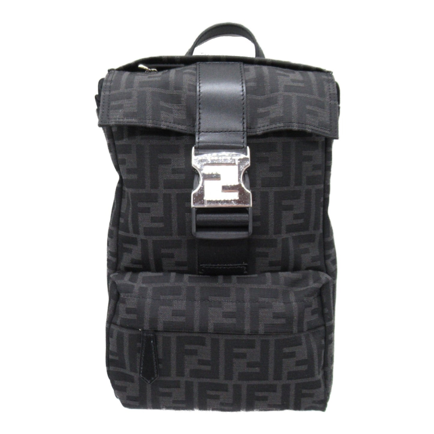 Luxury Fendi Rucksack Backpack Backpack Rucksack Fabric Black