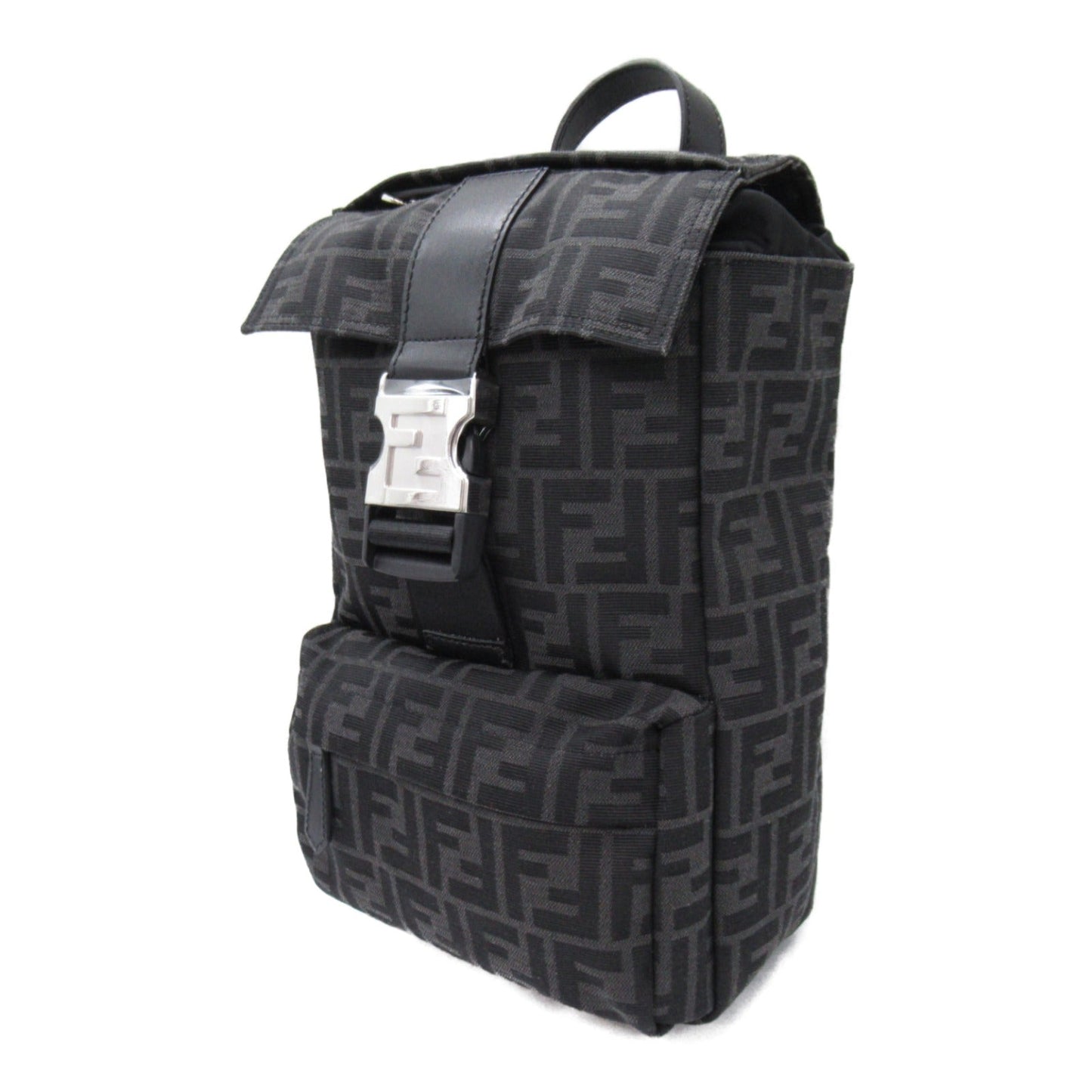 Luxury Fendi Rucksack Backpack Backpack Rucksack Fabric Black