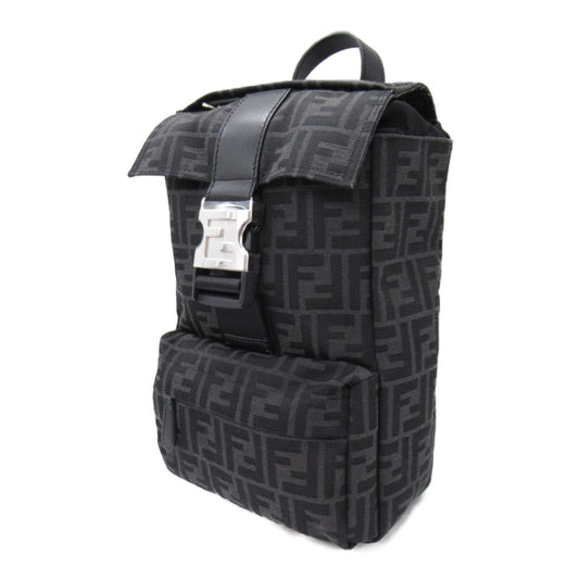 Luxury Fendi Rucksack Backpack Backpack Rucksack Fabric Black