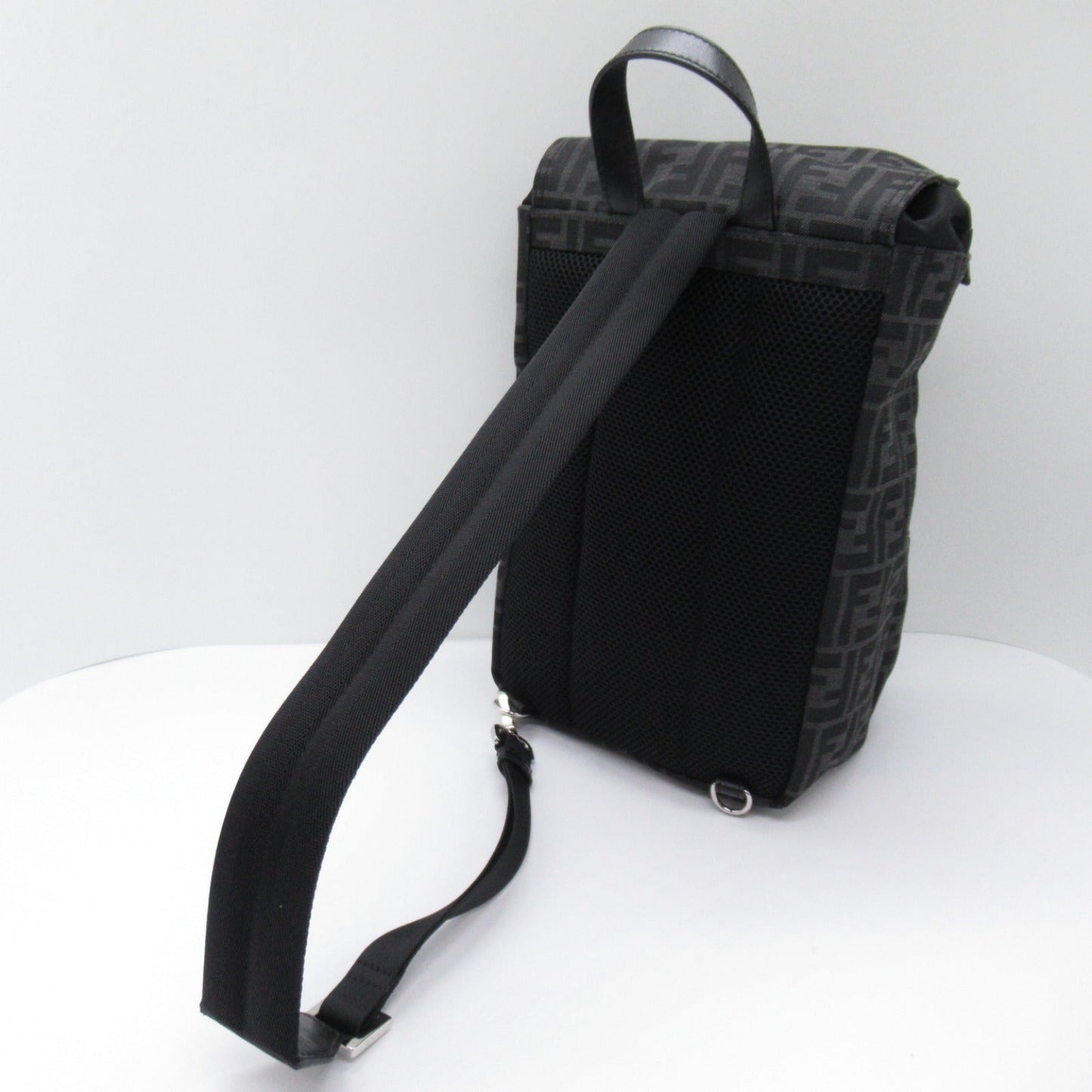 Luxury Fendi Rucksack Backpack Backpack Rucksack Fabric Black