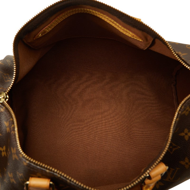 Louis Vuitton Monogram Speedy 35 Handbag M41524 Brown PVC Leather  Louis Vuitton