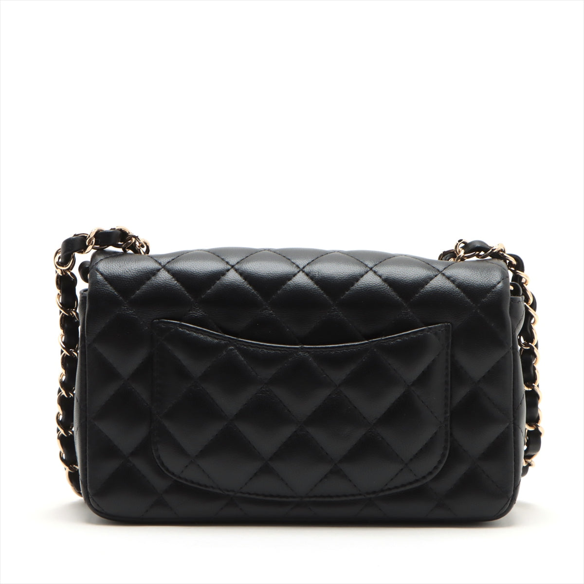 Chanel Mini Matrasse 20  Single Chain Single Chain Bag Black Silver  A69900